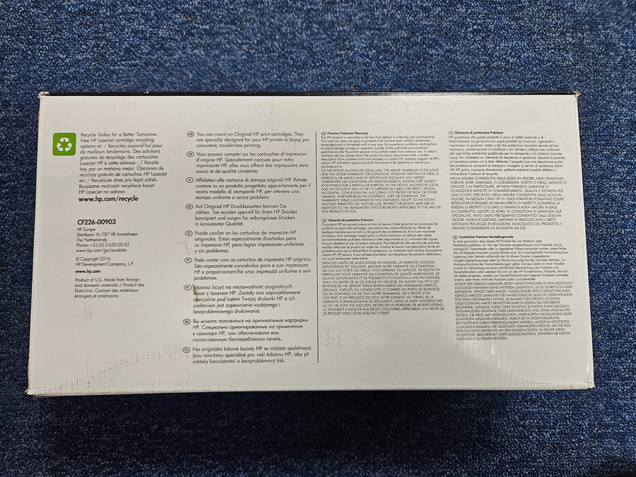 HP 26A LaserJet Pro Toner - Black ( CF226A ) NEW OLD STOCK FINAL SALE