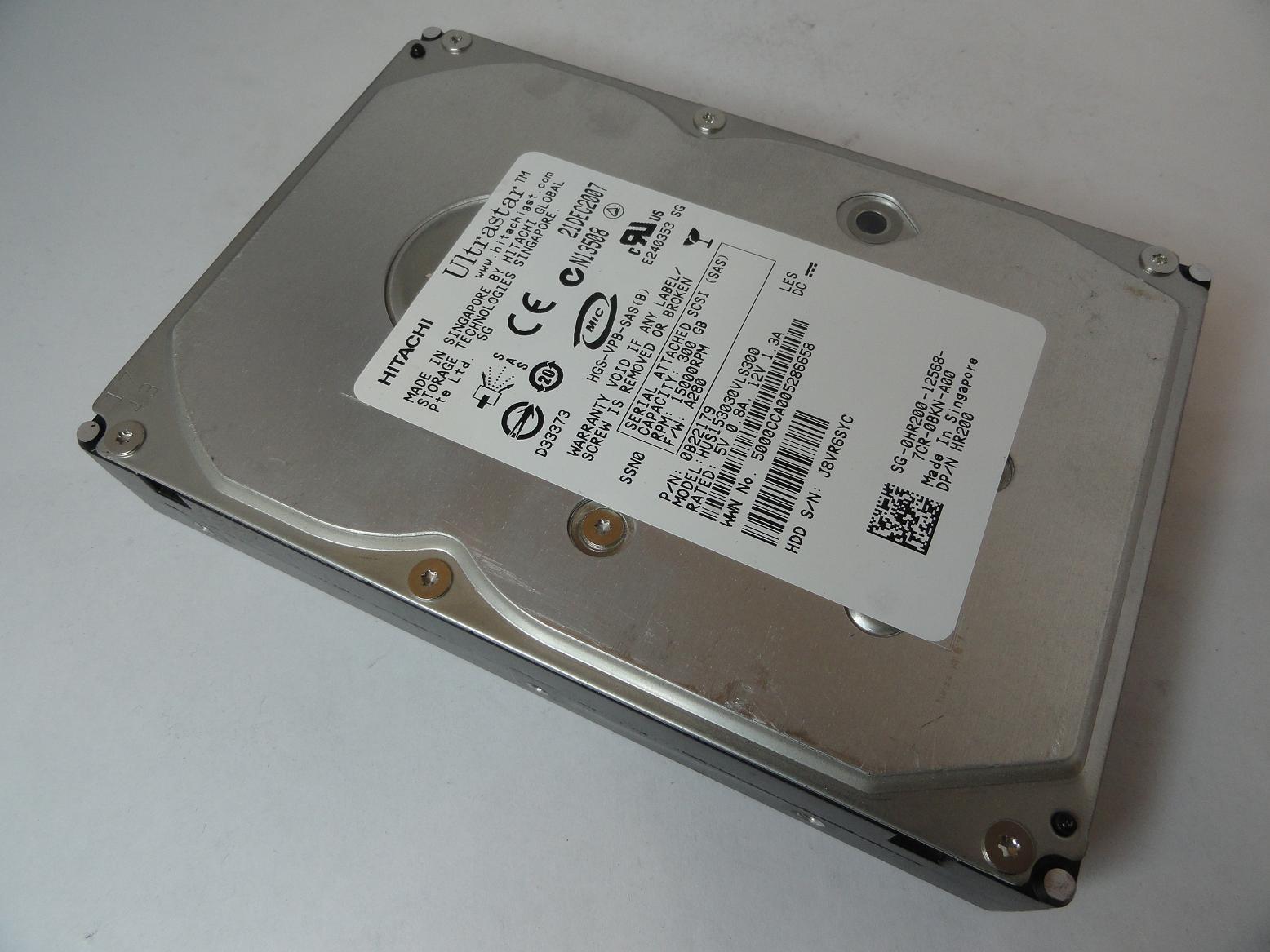 0B22179 - Hitachi Dell 300GB SAS 15Krpm 3.5in HDD - USED