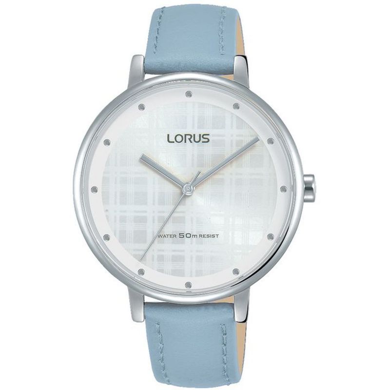 Lorus Ladies Watch Blue Strap with Checked Design Sunray Dial ( RG269PX9 ) NEW