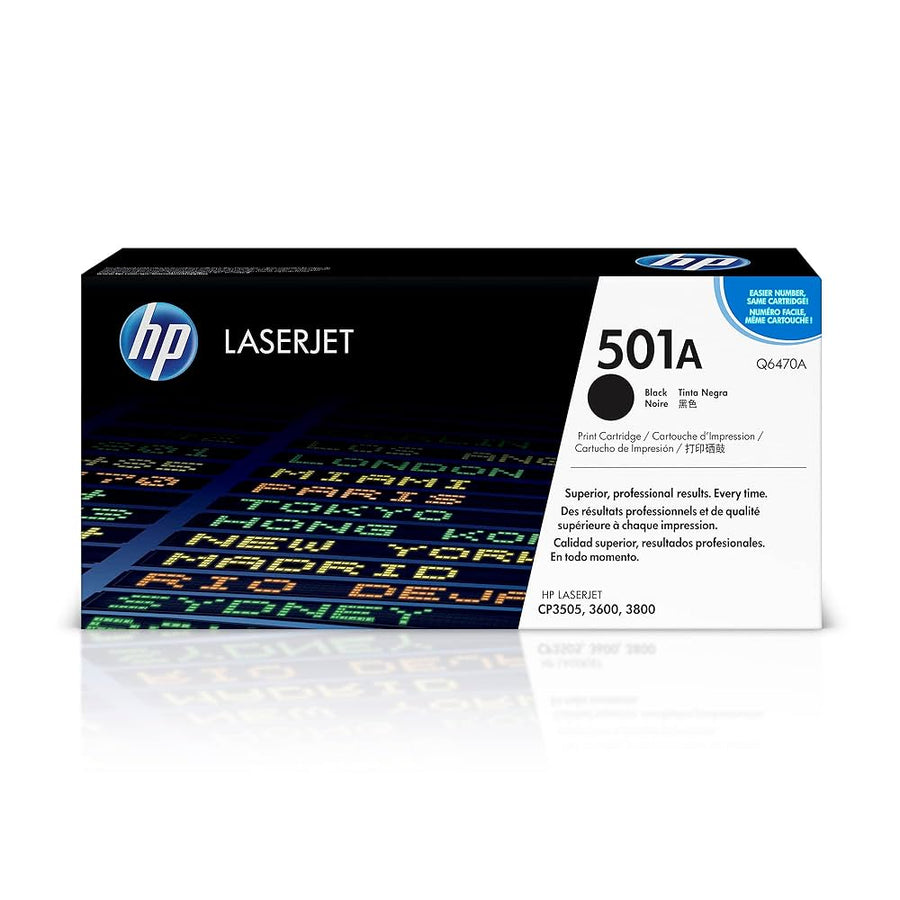 HP 501A Black Original LaserJet toner Cartridge ( Q6470A ) NEW OLD STOCK FINAL SALE