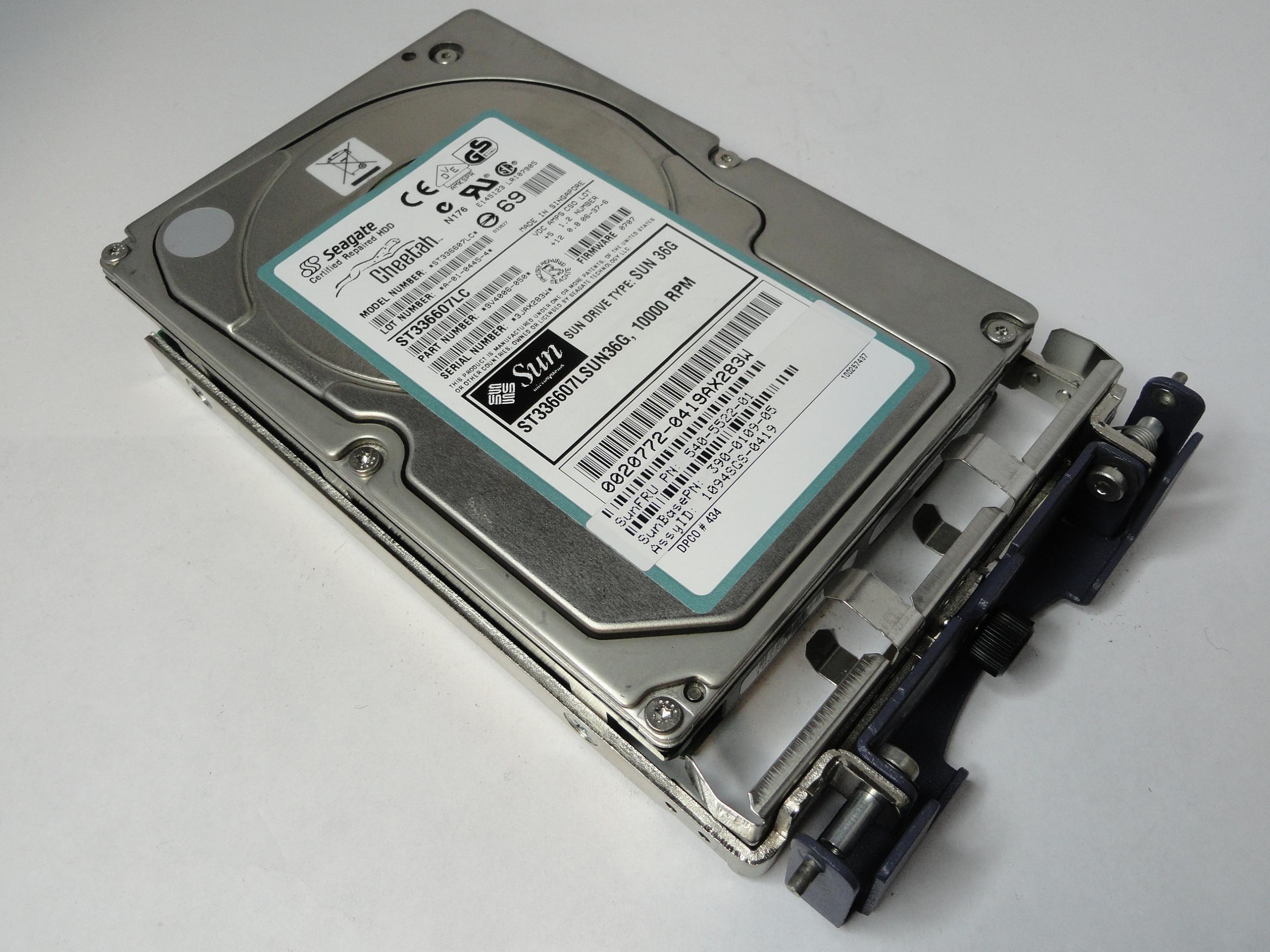 PR20294_9V4006-050_Seagate Sun 36GB SCSI 80 Pin 3.5in Recertified HDD - Image2
