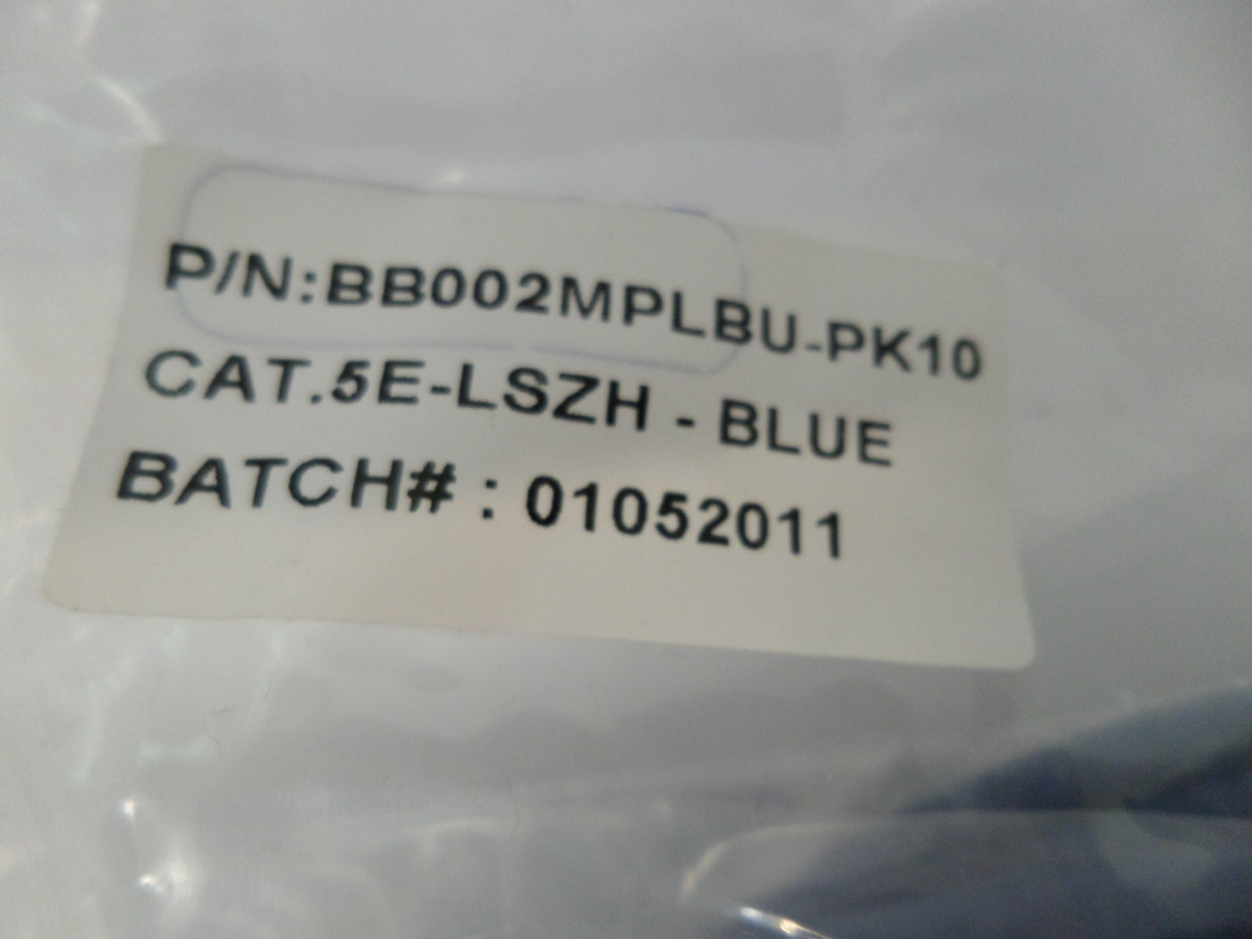 PR25582_BB002MPLBU_Excel CAT5.e Blue 2.0m Patch Cable (Pack of 10) - Image3