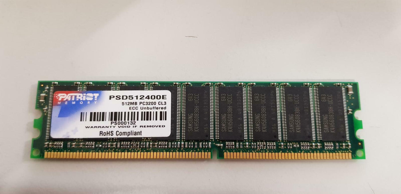 Generic 512MB PC3200 CL3 ECC UNBUFFERED Memory ( PSD512400E ) REF