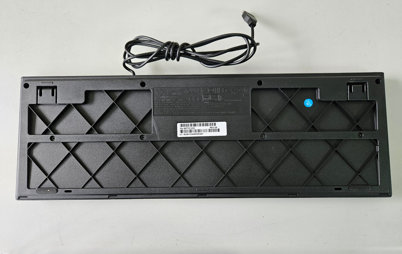 HP KU-1516 USB Classic Black UK Keyboard ( 697737-032 ) REF
