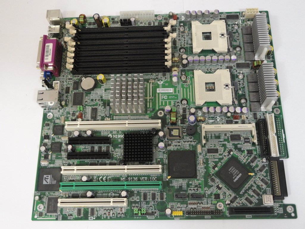 MSI Microstar Dual Socket 604 Server Motherboard ( MS-9136 ) USED