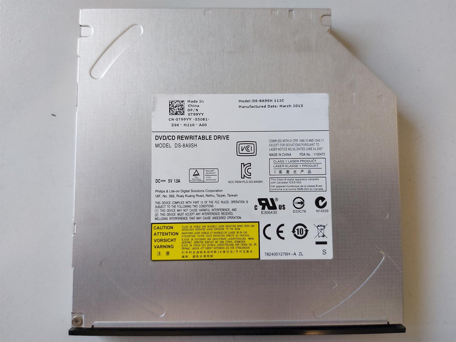 DELL OPTIPLEX 9010 DESKTOP DS-8A9SH DVD/CD REWRITABLE DRIVE (0T99YY)