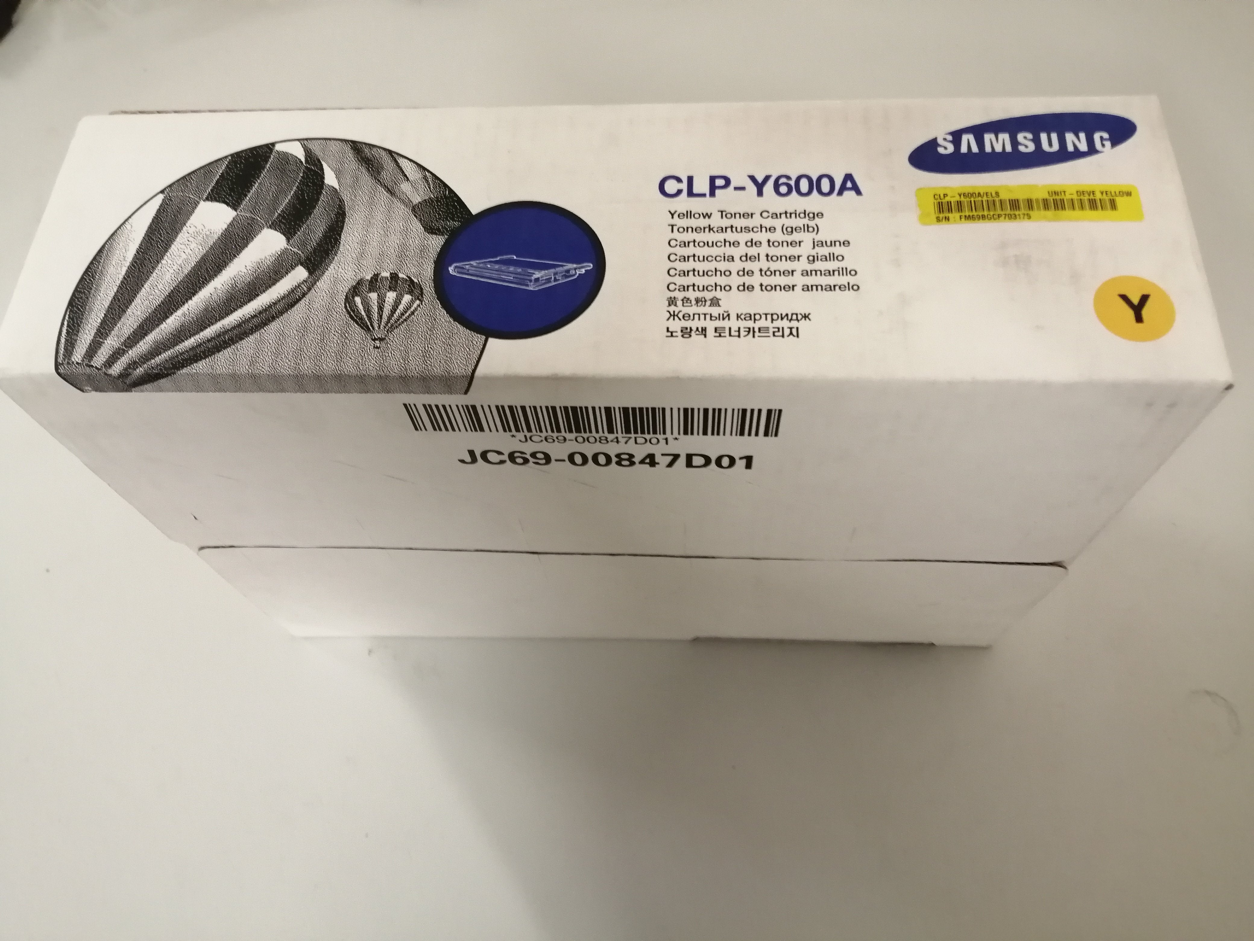 Samsung Yellow Samsung toner CLP600 ( CLP-Y600A ) NEW OLD STOCK FINAL SALE
