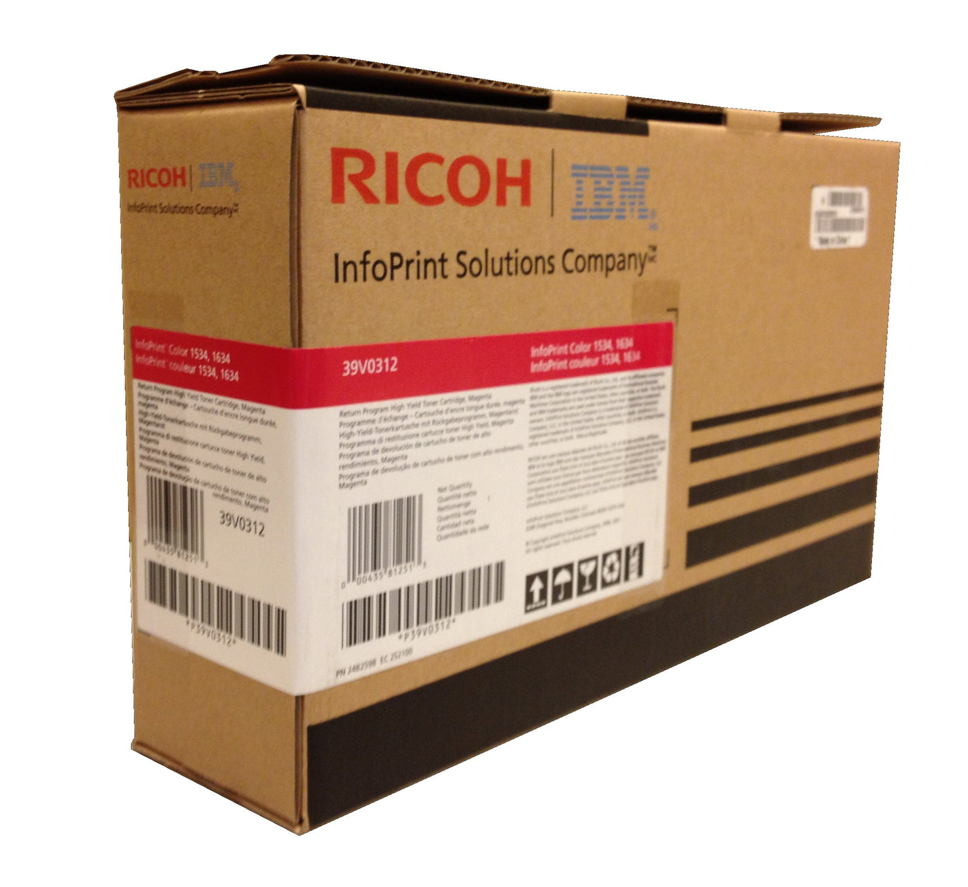 Ricoh InfoPrint High Yield Magenta Toner Cartridge - 5000 pages ( 39V0312 ) NEW OLD STOCK FINAL SALE