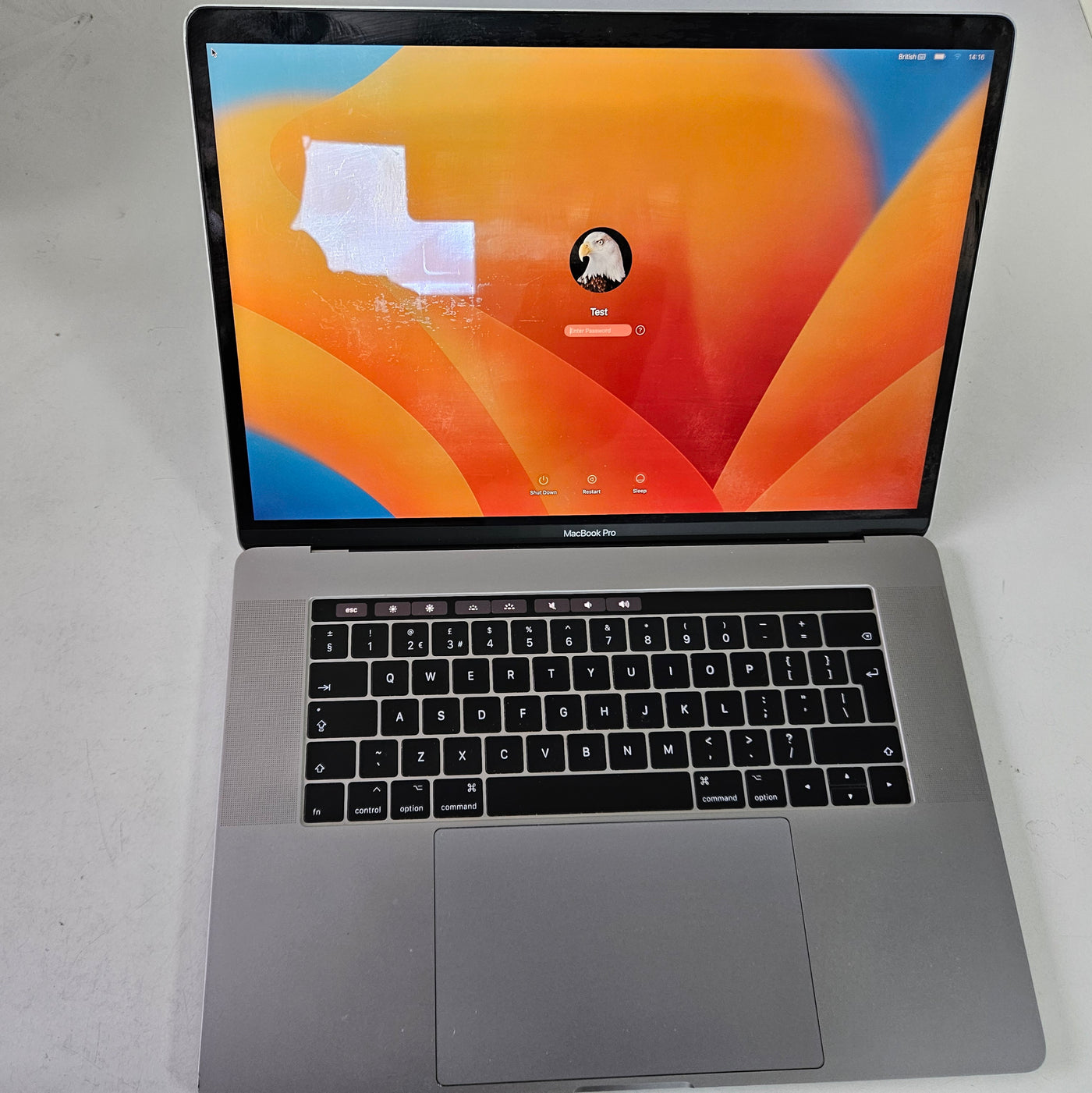 Apple MacBook Pro A1707 250GB SSD 16GB i7 Quad Core 2.8GHz Ventura 13.7.2 15" USED