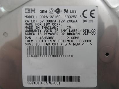 PR17558_46H6082_IBM SGI 2GB SCSI 80 Pin 5600rpm 3.5in HDD - Image2