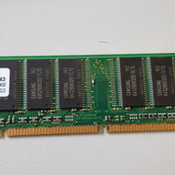 Samsung 128MB 133MHz PC133 nonECC Unbuffered CL3 168Pin DIMM SDRAM ( M366S1723DTS-C7AQ0 ) REF