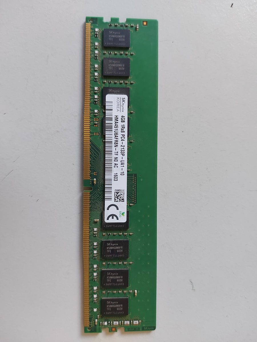 Hynix HP 4GB 1Rx8 PC4 288Pins Non ECC UDIMM ( HMA451U6AFR8N-TF ) REF
