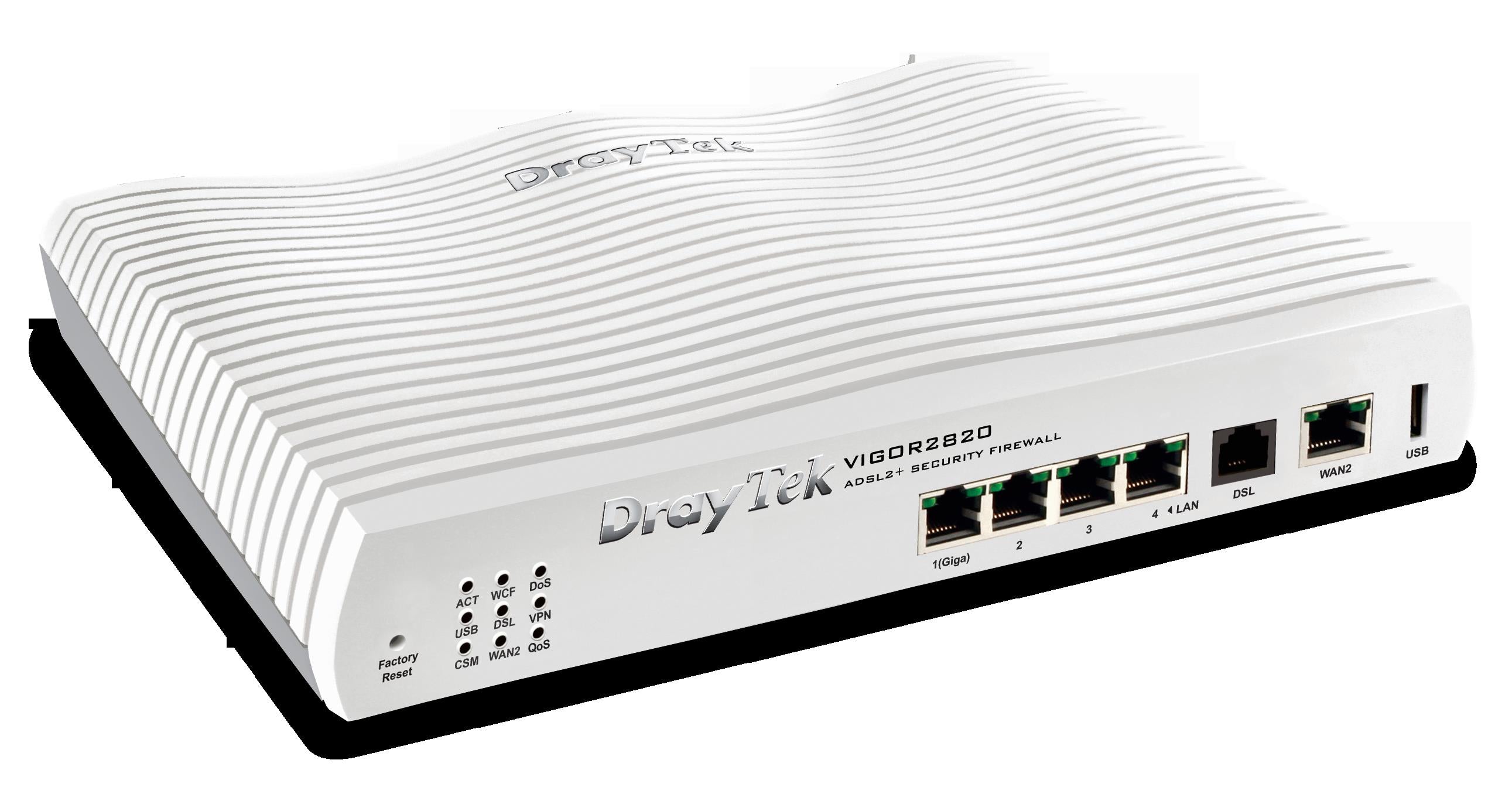 DrayTek VIGOR 2820n ADSL2+ Security Firewall Router (Vigor 2820n Annex A    DrayTek)