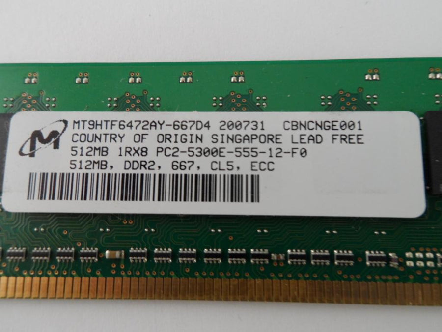 PR14875_MT9HTF6472AY-667D4_Micron 512MB PC2-5300E DDR2,667,CL5,ECC Memory - Image2