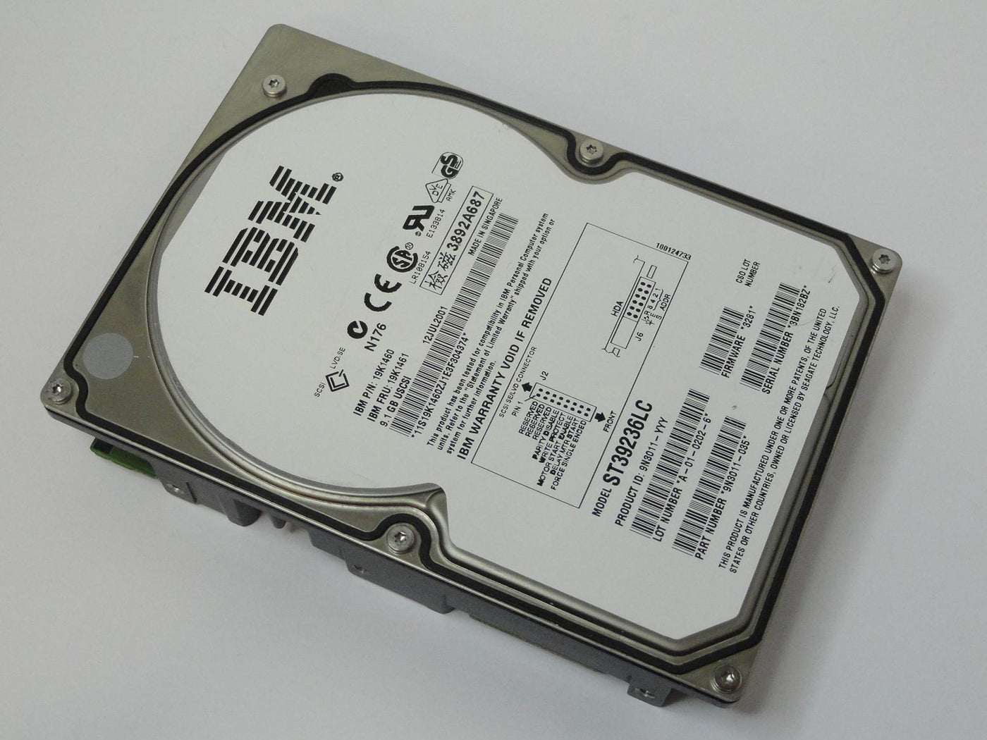 9N3011-035 - Seagate IBM 9.1GB SCSI 80 Pin 7200rpm 3.5in HDD - Refurbished