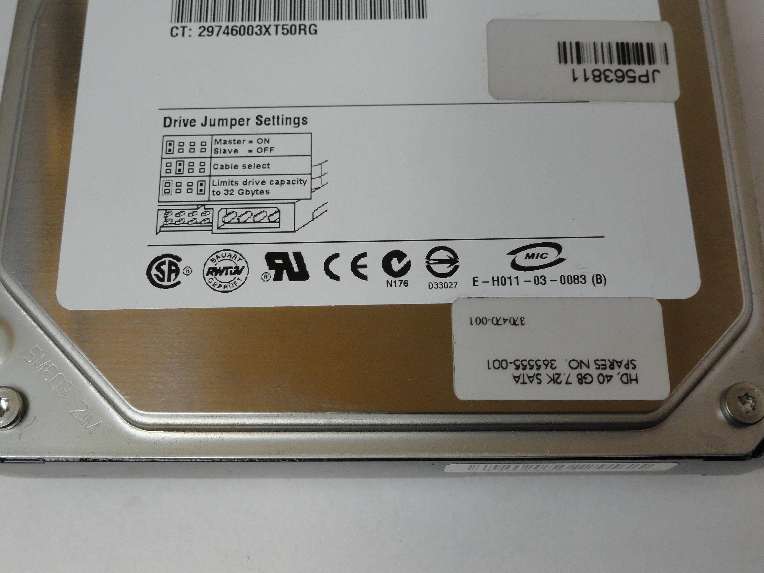 PR18996_9T6002-733_Seagate HP 40Gb IDE 7200rpm 3.5in HDD - Image4