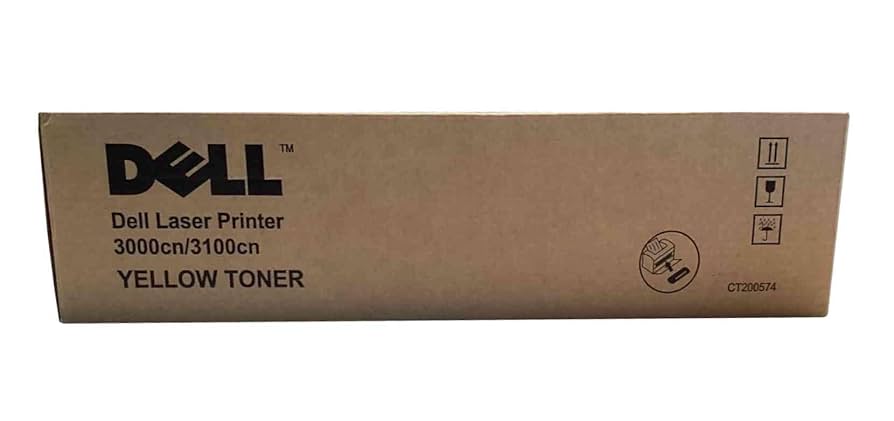 Dell Yellow Laser Toner Cartridge Page Life 2000pp ( 593-10066 0P6731 ) NEW OLD STOCK FINAL SALE