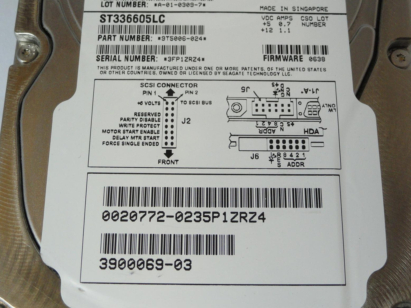 PR23057_9T5006-024_Seagate SUN 36Gb SCSI 80 Pin 10Krpm 3.5in HDD - Image3