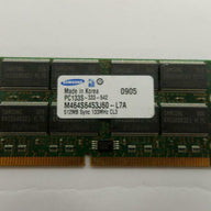 Samsung 512MB PC133 133MHz 144-Pin SoDimm ( M464S6453J60-L7A ) USED