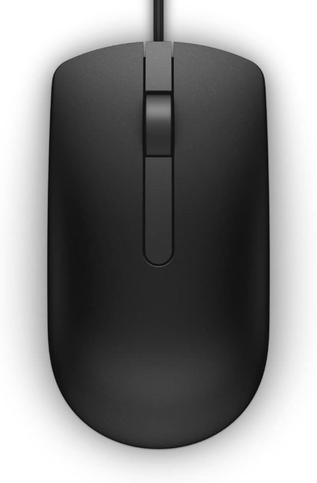 Dell Wired Optical Mouse - Black ( MS116-BK 0PFJX4 ) NEW