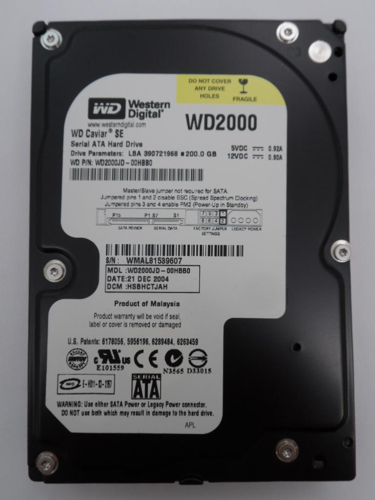 PR19255_WD2000JD-00HBB0_Western Digital 200GB SATA 7200rpm 3.5in Hdd - Image5
