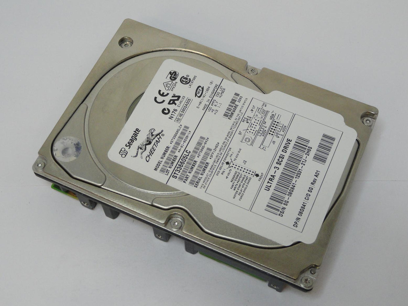 9T5006-043 - Seagate Dell 36.6GB SCSI 80 Pin 10Krpm 3.5in Cheetah HDD - USED