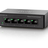 Cisco 5-Port Desktop 10 100 Switch (SF100D-05) With PSU