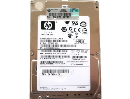 HP Seagate 146GB 10K 2.5" SAS HDD ( 507129-002 507119-003 EG0146FAWHU 9FJ066-085 ST9146803SS ) REF