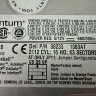 PR00584_TR85A461_Dell / Quantum 840MB IDE 5400rpm HDD - Image2