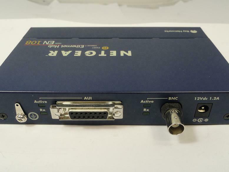 Netgear 8 Port 10Base-T Ethernet Hub with PSU ( EN108 ) REF