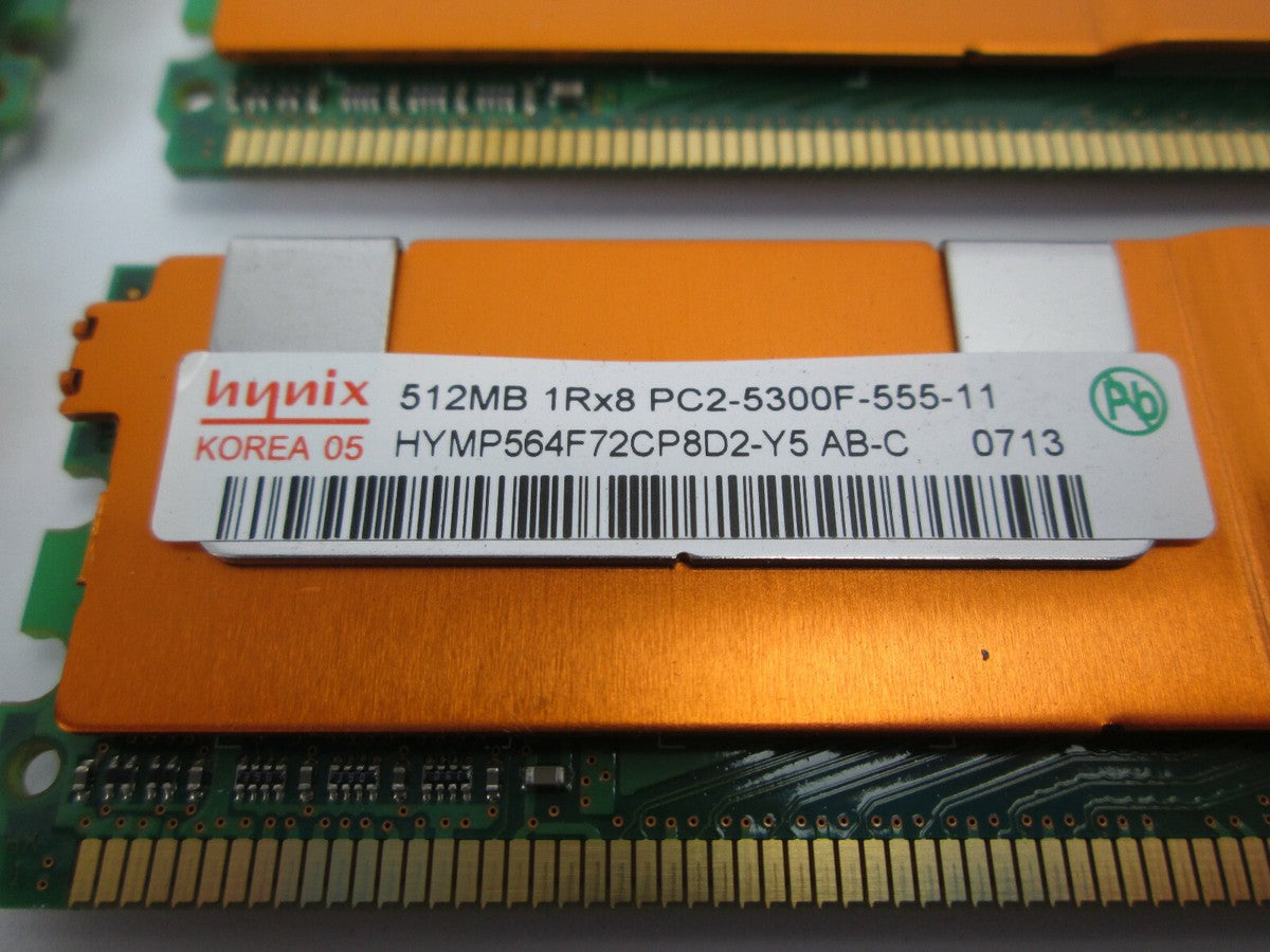 HYNIX 512M PC2-5300 MEMORY (HYMP564F72CP8D2-Y5 AB-C ) REF