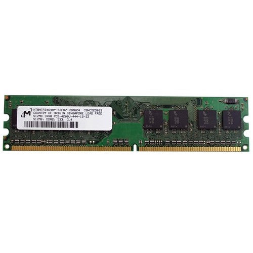 Micron 1GB DDR2-533MHz PC2-4200 ECC Registered CL4 240-Pin DIMM ( MT18HTF12872Y-53EB3 ) REF