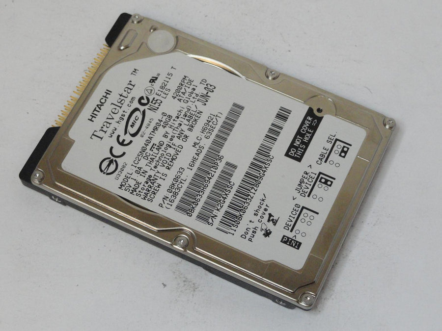 08K0633 - Hitachi 40GB IDE 4200rpm 2.5in Travelstar HDD - Refurbished