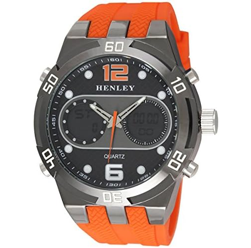 Henley Mens Fashion Ana-Digi Watch - Orange NEW OLD STOCK