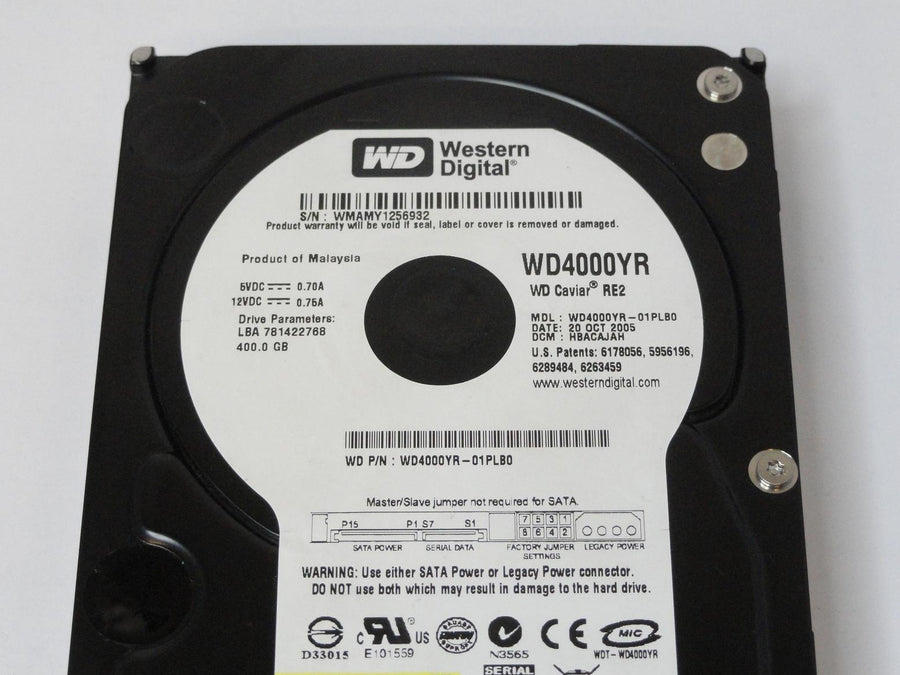 PR04730_WD4000YR-01PLB0_Western Digital 3.5" HDD 400GB SATA - Image2