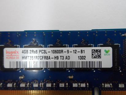 PR21432_HMT351R7CFR8A-H9T3_Hynix 4GB PC3-10600 DDR3-1333MHz 240-Pin DIMM - Image2