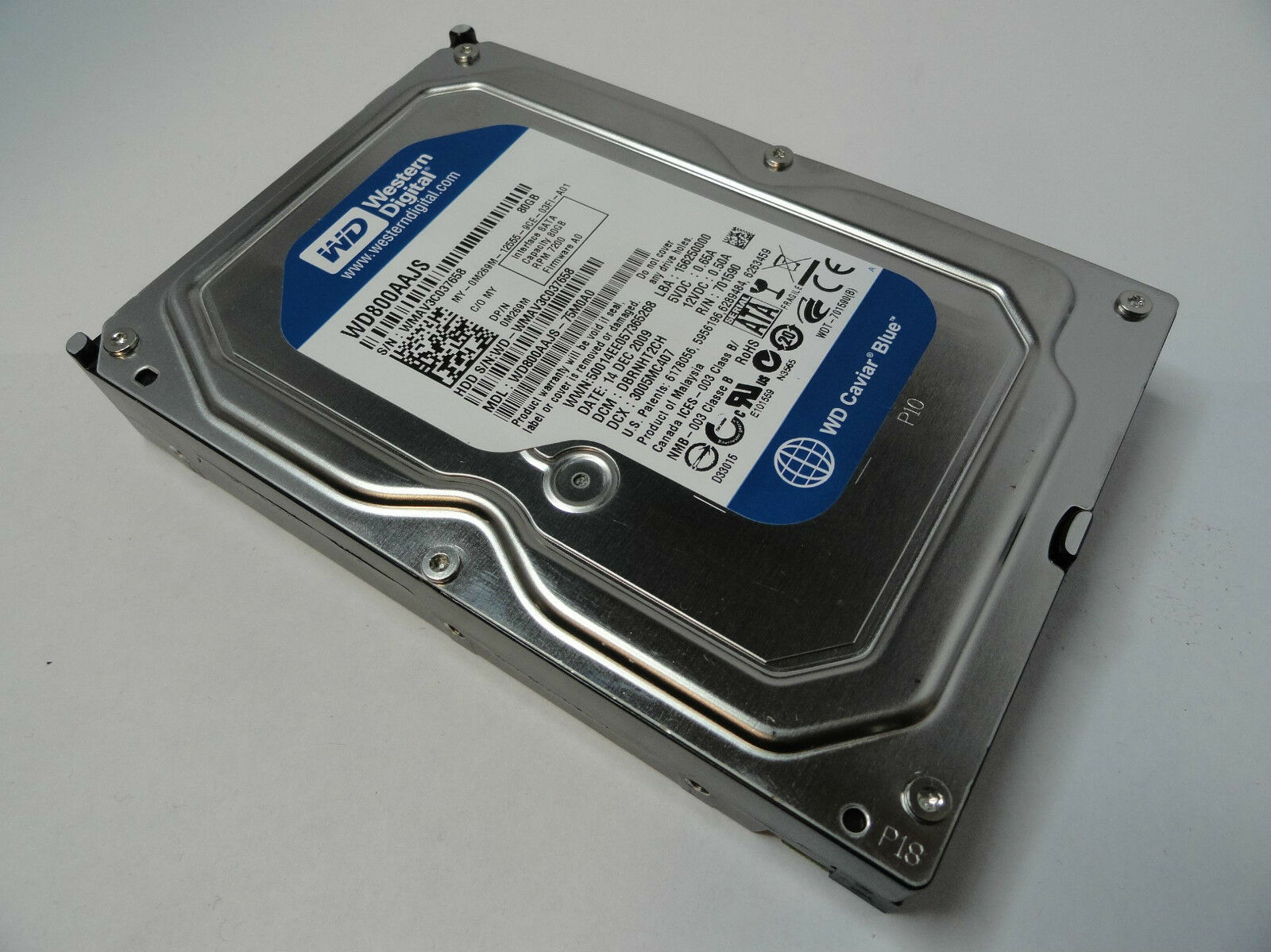 Western Digital Dell 80GB SATA 7200rpm 3.5in HDD ( WD800AAJS-75M0A0 0M269M ) REF