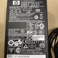 HP AC ADAPTER IN 240V 600MA OUT 32V / 16V 375MA 500MA ( 0957-2231 USED )