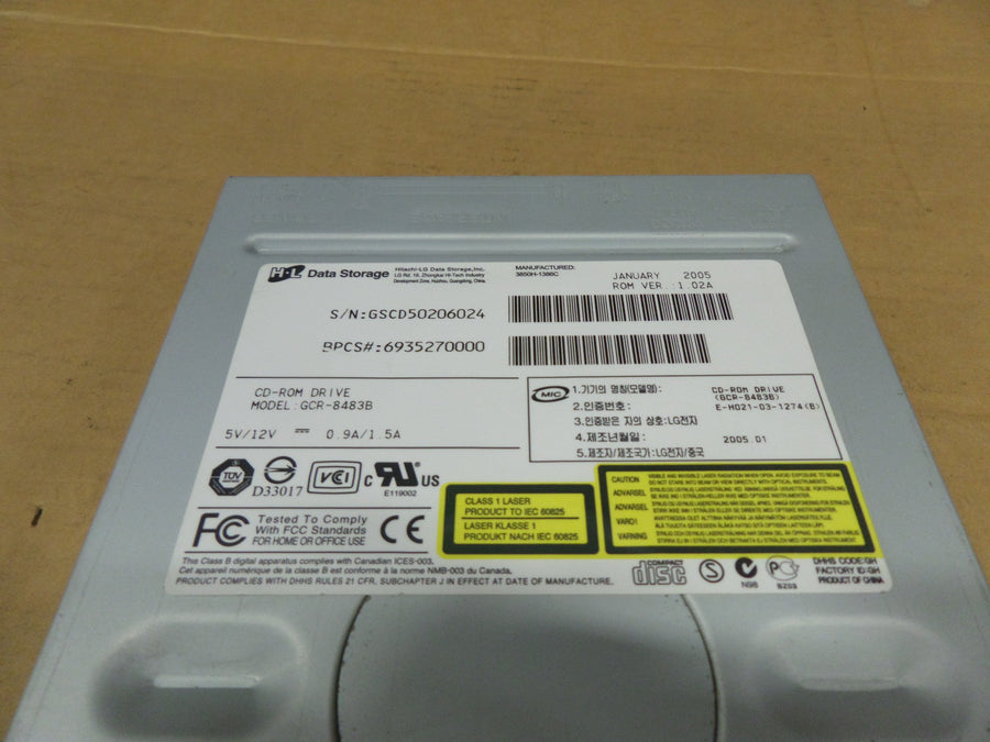 H.L Data Storage 48x CD Rom IDE Drive ( GCR-8483B GCR-8483B  H.L Data Storage )