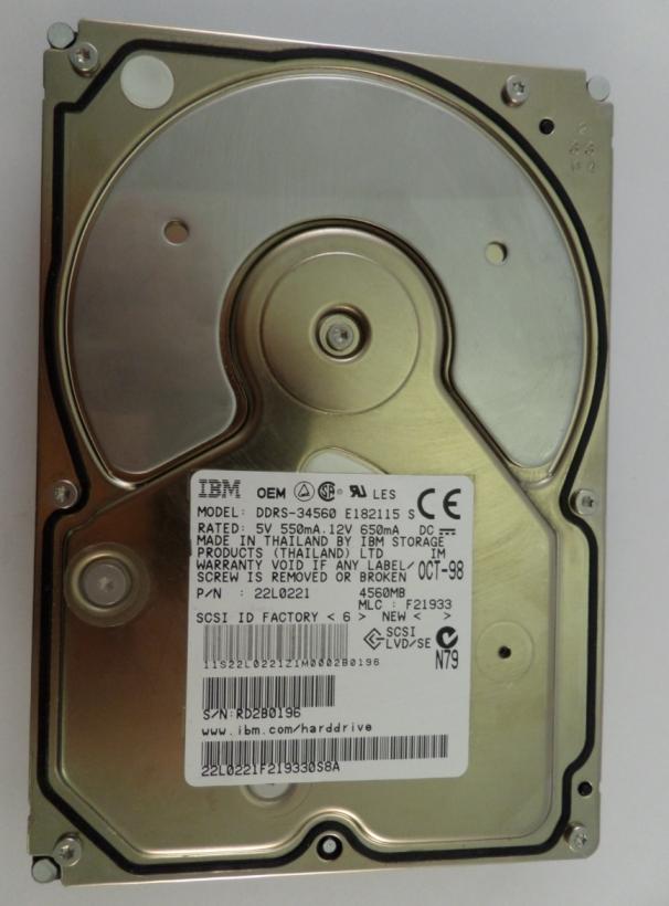 PR26012_22L0221_IBM 4.3GB SCSI 68 pin 7200rpm 3.5" HDD - Image2