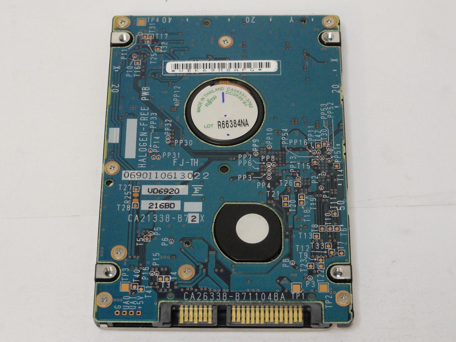Fujitsu 40GB SATA 5400rpm 2.5in HDD ( CA06672-B42000F1 MHV2040BH ) USED