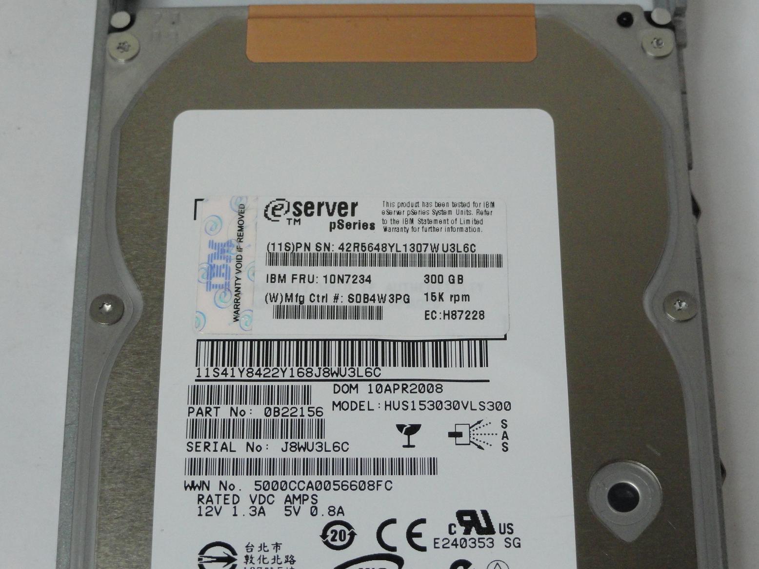 PR25621_0B22156_Hitachi IBM 300GB SAS 15Krpm 3.5in HDD - Image3