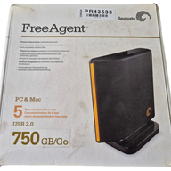 Seagate FreeAgent PC/Mac 750GB USB 2.0 External HDD ( 9NF2D6-576 ) USED