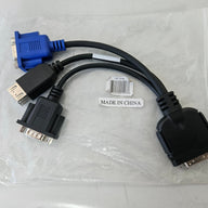 Supermicro KVM SUVI 36Pin to 9Pin/15Pin/2USB 11.5CM Cable ( CBL-0218L ) NEW