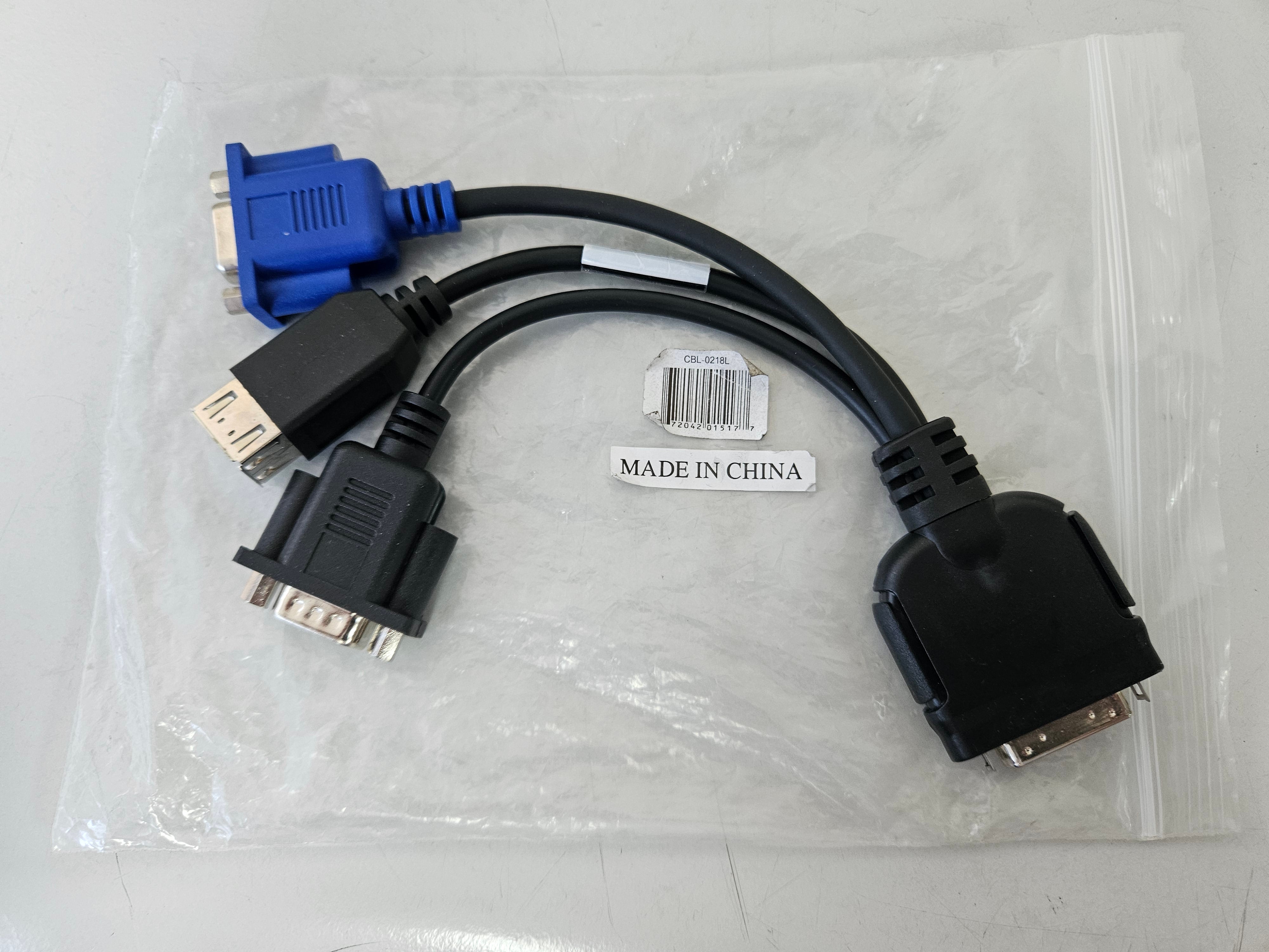 Supermicro KVM SUVI 36Pin to 9Pin/15Pin/2USB 11.5CM Cable ( CBL-0218L ) NEW