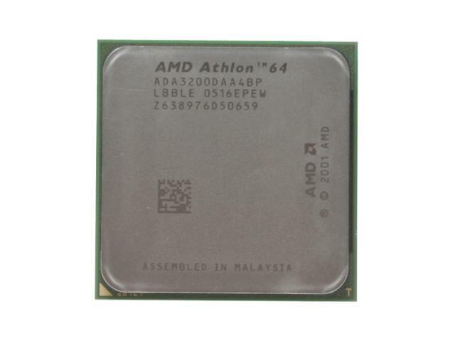 AMD Athlon 64 3200+ 2.0GHz 512KB L2 Cache Socket-939 CPU ( ADA3200DAA4BP ) REF