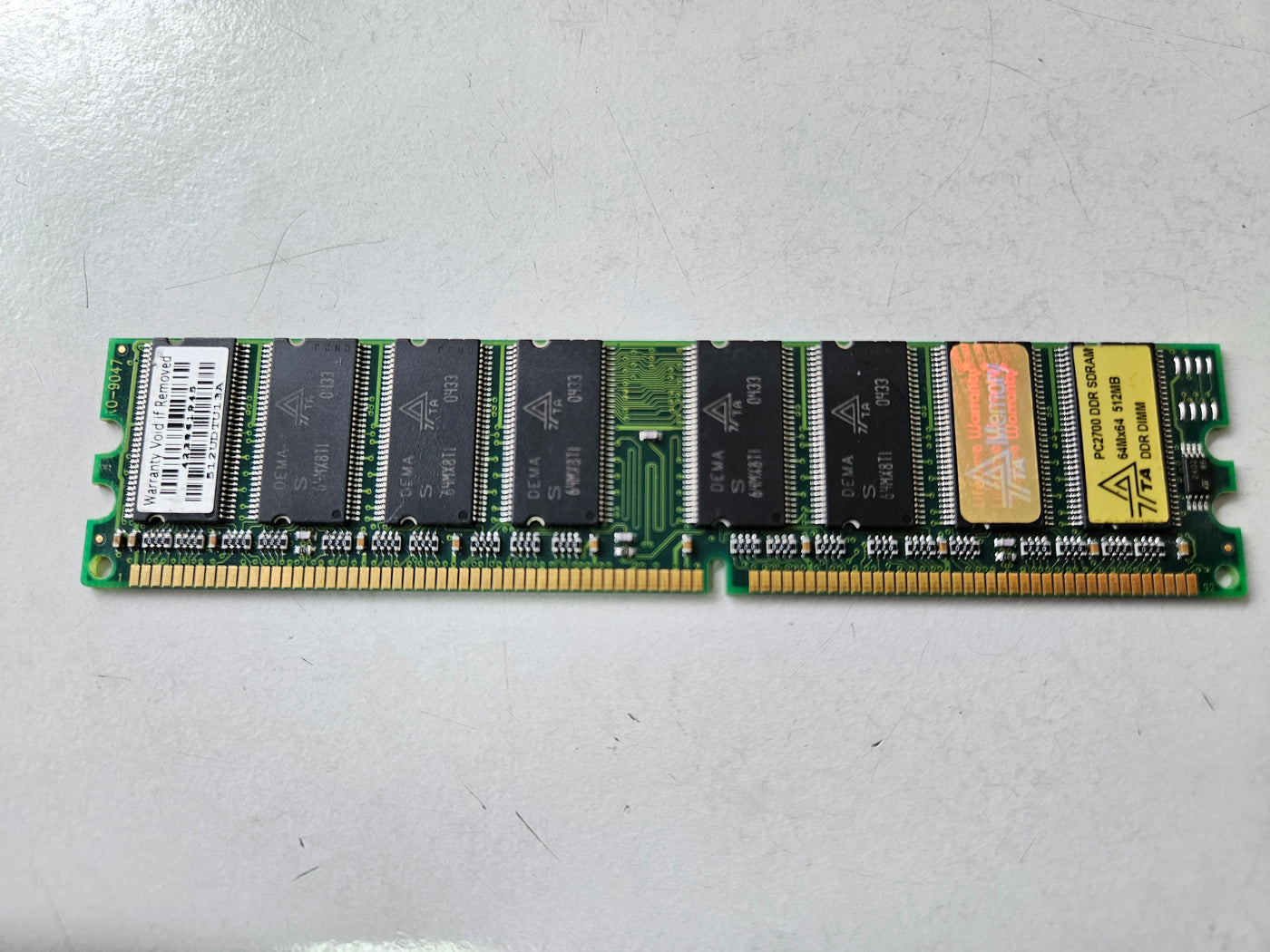 Generic 512MB PC2700 64Mx64 DDR SDRAM DIMM ( 512UDTU13A ) REF