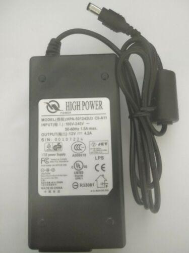 HIGH POWER 50W 12V 4.2A Power Supply ( HPA-501242U3 A11 ) USED