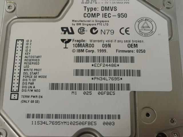 PR19155_34L7695_IBM 9Gb SCSI 68 Pin 3.5" 10Krpm HDD - Image3