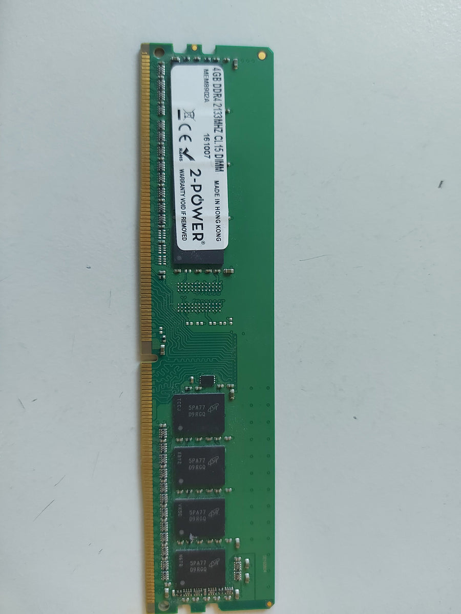 2-Power 4GB DDR4 unbuffered nonECC PC4-17000 288Pin 2133MHz CL15 DIMM MEM8902A